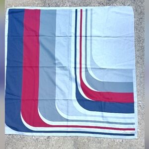 Leonardi Silk Vintage Scarf (Grey/Burgundy/Blue) E-8